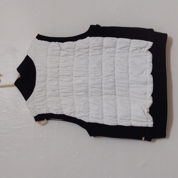Calvin Klein Performance White Quilted Full Vest w Black Ribbed Trim Size 2x - Picture 4 of 11